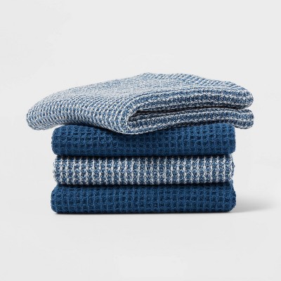 4pk Cotton Waffle Dishcloths - Threshold™