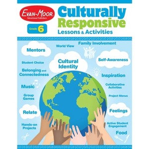 Culturally Responsive Lessons & Activities, Grade 6 Teacher Resource - by  Evan-Moor Educational Publishers (Paperback) - 1 of 1