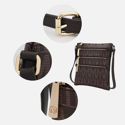 Сумки MKF Collection Mya M Signature Vegan Leather Crossbody Bag Messenger Purse with Multiple Pockets for Women by Mia K — фото 3