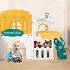 8 In 1 Toddler Slide with Basketball Hoop, Telescope, Steering Wheel, Tunnel, Ball and Storage Space - 4 of 4