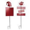 Transpac Metal Elf/North Pole Y/S Set of 2 Christmas Home Decorations - 3 of 3