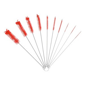 Unique Bargains Flexible Durable Stainless Steel Nylon Tube Cleaning Brush 10 Pcs - 1 of 4