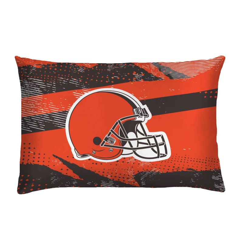 NFL Cleveland Browns Slanted Stripe Twin Bed in a Bag Set - 4pc, 3 of 4