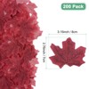 Unique Bargains Home Durable Fall-themed Silk Fabric Faux Autumn Artificial Maple Leaves 200 Pcs - 3 of 4