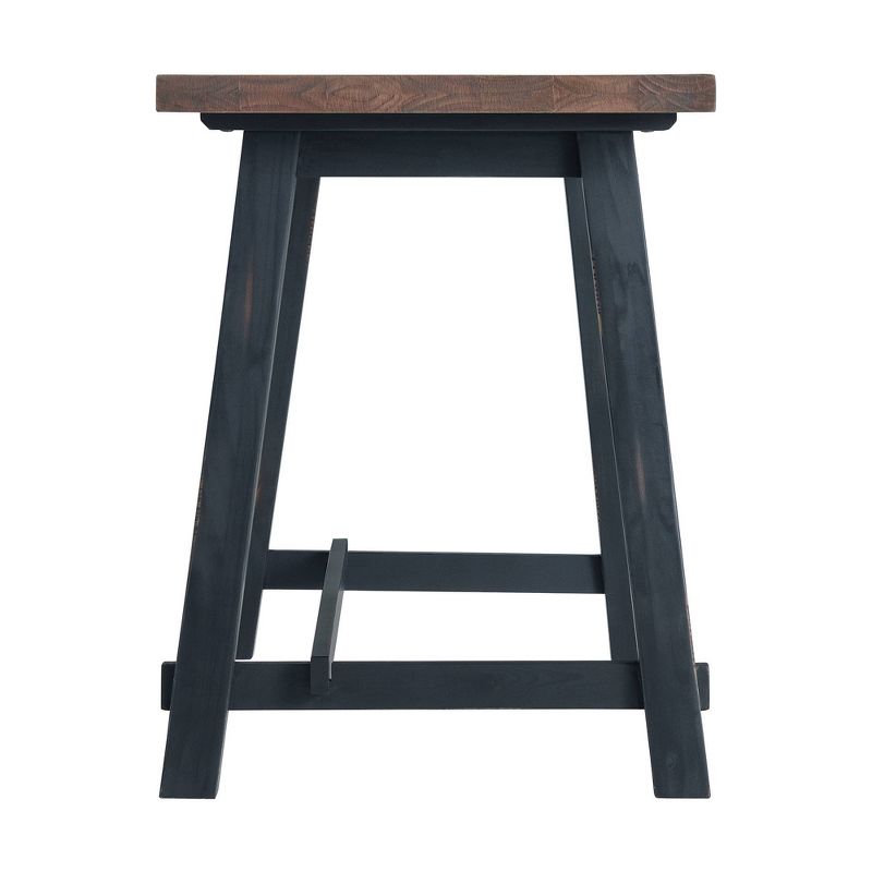 48&#34; Adam Solid Wood Desk Rustic Natural - Alaterre Furniture, 5 of 9