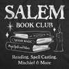 Womens Salem Book Club T Shirt Funny Halloween Witchcraft Joke Tee For Ladies - Crazy Dog Women's T Shirt - image 2 of 4