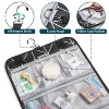 PAVILIA Hanging Toiletry Bag Women Men, Travel Kit Foldable Waterproof Organizer, Roll up Cosmetics Makeup Essentials Jewelry Case - 3 of 4