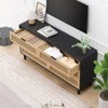 SKRAN 6 Drawer Dresser for Bedroom, Wooden Rattan Chest of Drawers with Metal Handles, Boho Farmhouse Organizer, 6-Drawers-Slide Rail - 2 of 4