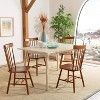 ADILE Spindle Back Dining Chair Set of 2, Dark Oak - 3 of 4