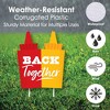 Big Dot of Happiness Missed You BBQ - Yard Sign and Outdoor Lawn Decorations - Backyard Summer Picnic Party Yard Signs - Set of 8 - 3 of 4