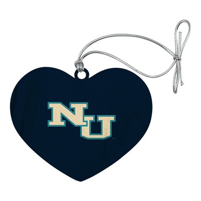 Northwood University Primary Logo Heart Love Wood Christmas Tree Holiday Ornament