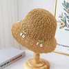 Anna-Kaci Women's Crochet Straw Sun Hat with Cherry Accents - 4 of 4