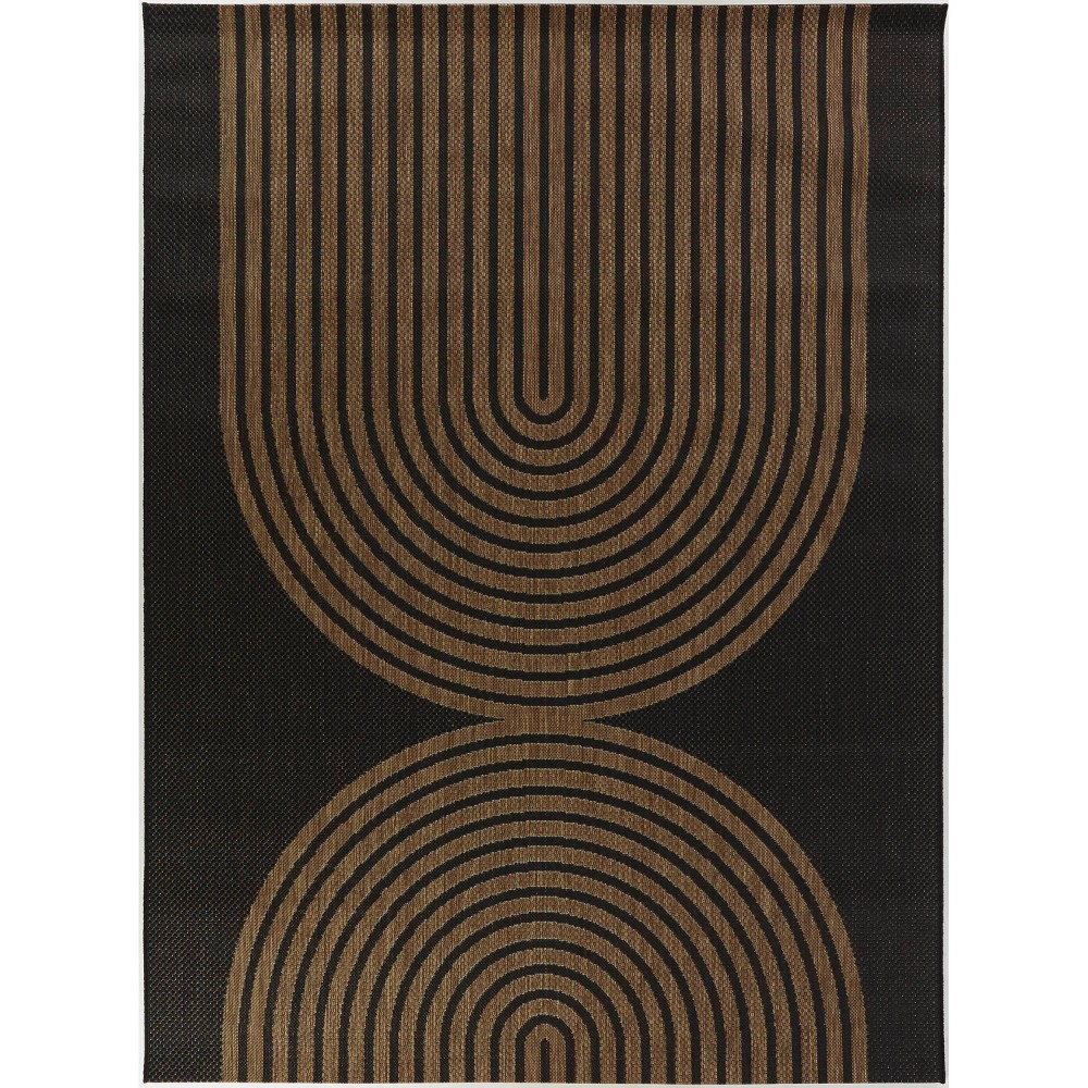 Photos - Area Rug 5'3" x 7' Niccolo Modern Rectangular Indoor/Outdoor Rug Black - Balta Rugs