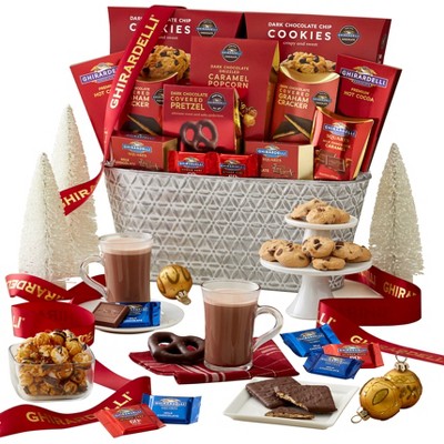 Ghirardelli Chocolates, Cookies and Sweets Supreme Gift Basket with Red Ribbon