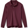 Lands' End School Uniform Kids Long Sleeve Interlock Polo Shirt - 2 of 4