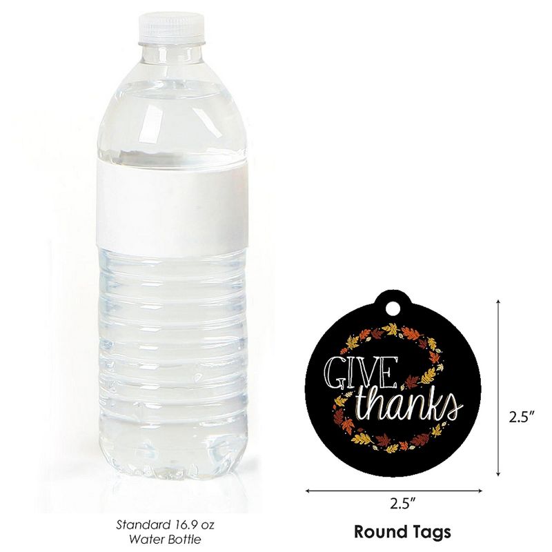 Big Dot of Happiness Give Thanks - Thanksgiving Party Favor Gift Tags (Set of 20), 3 of 5