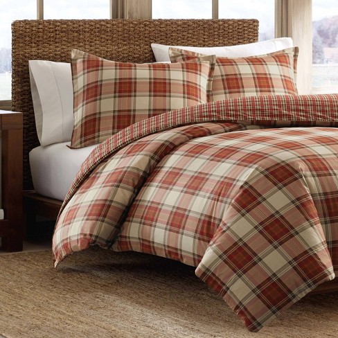 Eddie Bauer Sherwood Comforter Set, Red, Twin