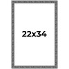 PosterPalooza | Distressed Black Picture Frame - UV Acrylic, Foam Board Backing, Hanging Hardware - 2 of 4