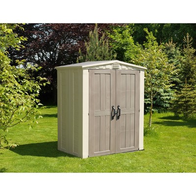 Keter 6' x 3' Taupe and Brown Resin Outdoor Storage Shed