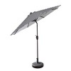 WestinTrends 9 Ft Outdoor Patio Market Table Umbrella with Bronze Round Base - 2 of 4