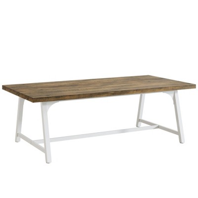 Resenkos Computer Desk, Office Desk, Study Desk,6FT Conference Table, 70.8” Executive Desk Office Computer Meeting Table,Oak & White Gray