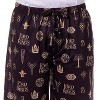 The Lord Of The Rings Pajamas Men's Tree Of Gondor Crown Rune PJ Shorts Black - 3 of 4