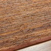 Hauteloom Aneko Beige Handwoven Leather Rag Carpet - 4 of 4