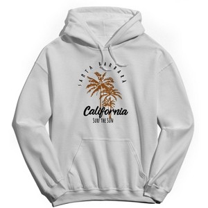 Rerun Island Men's Santa Barbara Ca Long Sleeve Graphic Cotton Sweatshirt Hoodie - 1 of 4