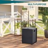 Propane Tank Cover Table, 20 Lbs Propane Tank Storage Box with Top Opening and Side Handles, Versatile Side Table for Garden Patio - 4 of 4