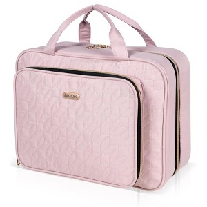 Generic Travel Hanging Toiletry Bag for Women, Water-Resistant Cosmetic Organizer with 4 Compartments - 1 of 4