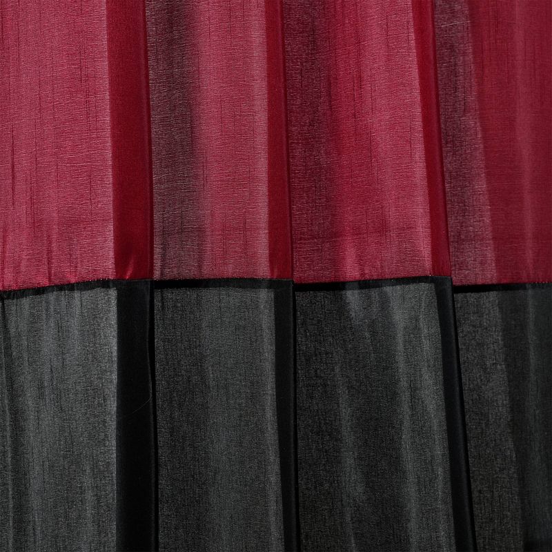 2pk 42&#34;x95&#34; Light Filtering Milione Fiori Curtain Panels Red - Lush D&#233;cor, 4 of 8