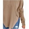 Imily Bela Women's Plus Size Off-Shoulder Long Sleeve Casual T-Shirt with Curved Hem - 2 of 3