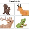 16-Piece Woodland Animal Figurines - Realistic Wolf, Bear & Bison Set for Cake Decor & Play - 4 of 4