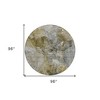 Taupe Brown And Gray Abstract Washable Indoor Outdoor Area Rug - 3 of 4