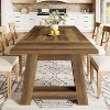 Lantine 70.5'' Dining Table for 6-8, Farmhouse Wood Kitchen Table, Rectangle Dinner Furniture for Home, Dining Room - 2 of 4