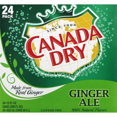 Canada Dry Ginger Ale Soda Can - 12 Fl Oz / 24 Ct
