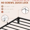 Twin Size/Full Size/Queen/King Size Bed Frame, 6"/8"/14 " High Platform Bed Frame, w/Storage Space, Heavy Duty Steel Slat Support - 3 of 4