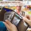Generic Men Wallet Leather Wallet Card Holders Money Clip for Men 10Cards-Magnetic Flip - 4 of 4