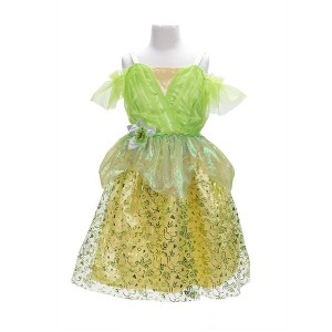 green disney princess dress Tiana | Wiki Print On Bodice Inspired By Tianas Dress Layers Of Tulle Petals Overlaid On Skirt Worn Above The Knee Body Disney Princess Tiana Dress :