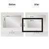 Amanti Art Mirror Makeover Bathroom Mirror Frame Border Kit - Fully Assembled Peel and Stick Frame - Mirror NOT Included - Grand Black Narrow Trim - 4 of 4