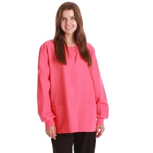Just Love Womens Solid Jacket Uniform Coat - Nurses Scrub Labcoat - 1 of 3