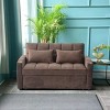 NicBex Convertible Sleeper Chair,3-in-1 Folding Sofa Bed,Modern Couches with  3 USB port and 2 Side Pockets for Living Room,Blue/Brown/Gray/Beige - 4 of 4