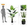 2pcs Bird of Paradise Artificial Plant, 5 Feet Faux Bird Paradise Plant Green Tropical Artificial Plants - 2 of 4