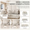 Chenille Upholstered Modular Sofa Set with Throw Pillows, 3-Seater and Armchairs - 4 of 4