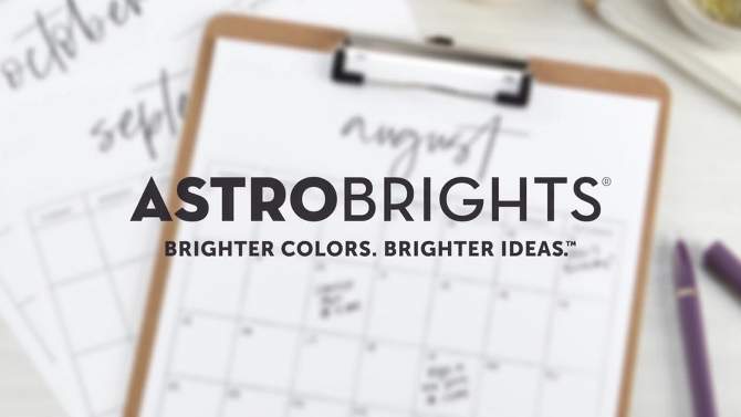 Astrobrights Neenah Cardstock 8.5&#34; x 11&#34; 65lb 75ct Bright White, 2 of 8, play video