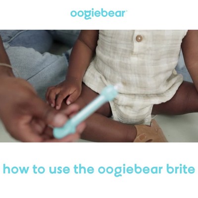 oogiebear Brite - Baby Nose Cleaner and Ear Wax Removal Tool. Baby Gadget  with Nighttime LED Light. Safe Snot Booger Picker for Newborns, Infants 