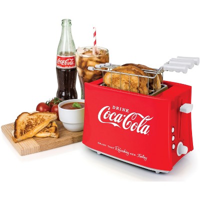 Coca-Cola Red 4-Slice Wide Slot Grilled Cheese Toaster