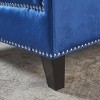 Christopher Knight Home Jaclyn New Velvet Tufted Club Chair - Navy: Upholstered Accent Chair, Polyester, Hardwood Frame - 4 of 4
