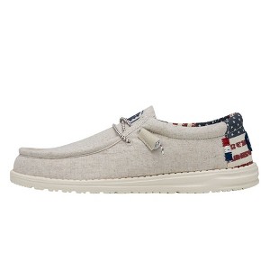 Hey Dude Wally Patriotic - Mens Comfortable Slip on Shoes - 1 of 4