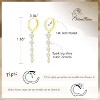 14K Gold Plated & Silver CZ Drop Dangle Earrings for Women - 4 of 4